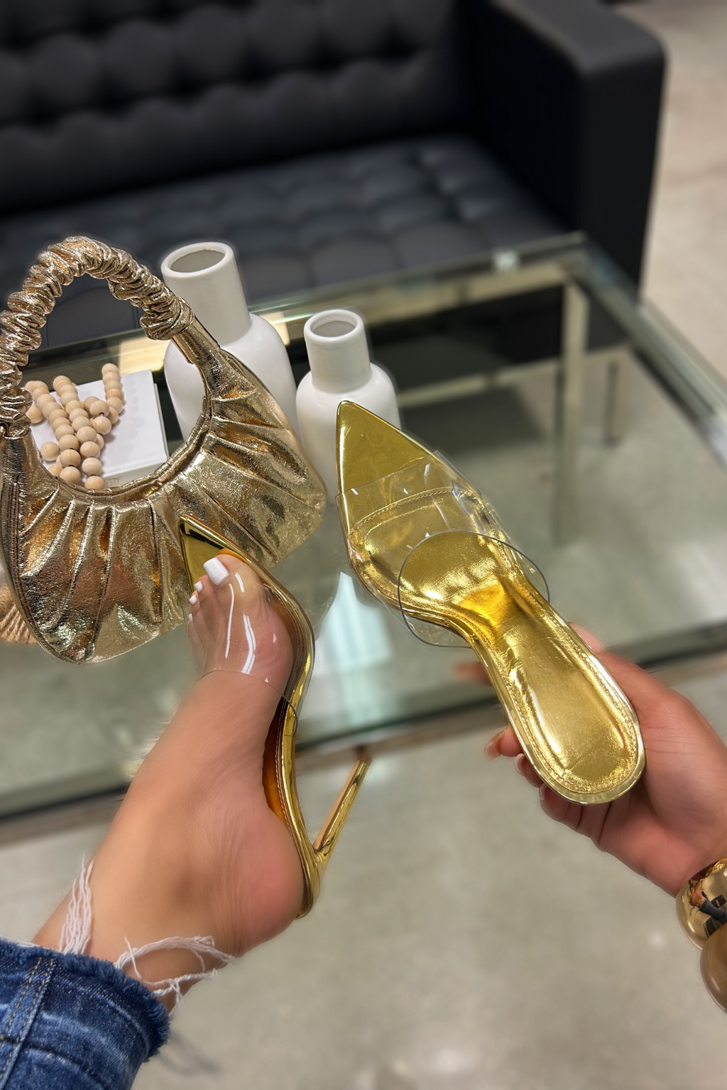 Gold see 2025 through heels