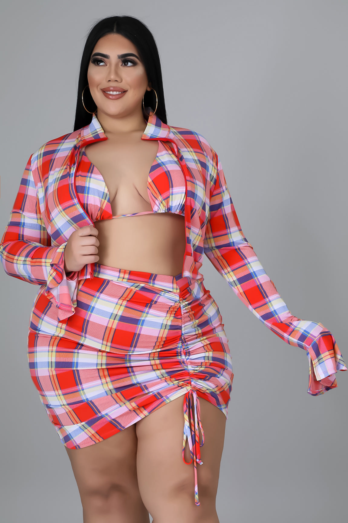 3pc Santorini Days Skirt Set