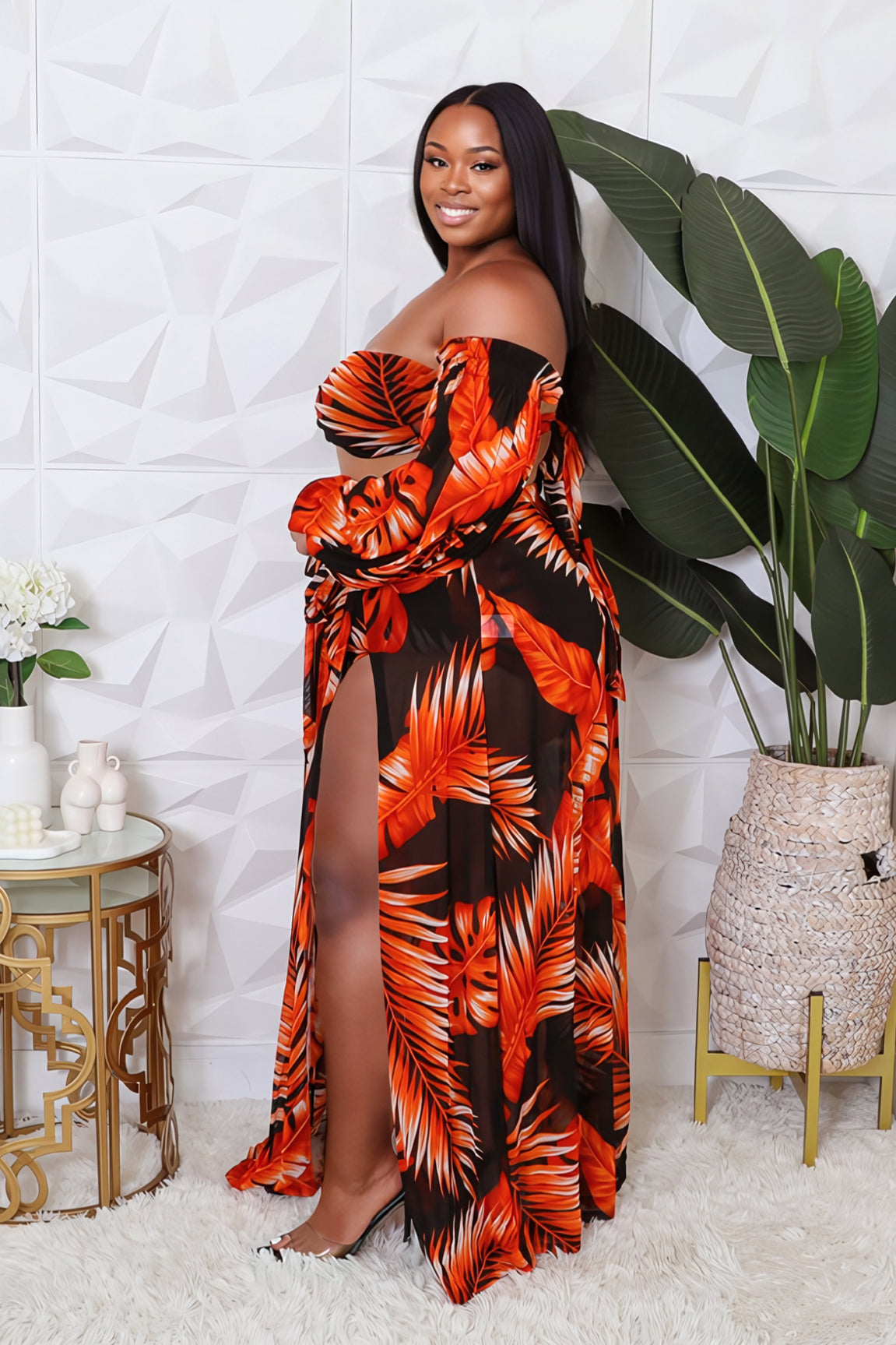 3pc Tropical Palms Swim Set