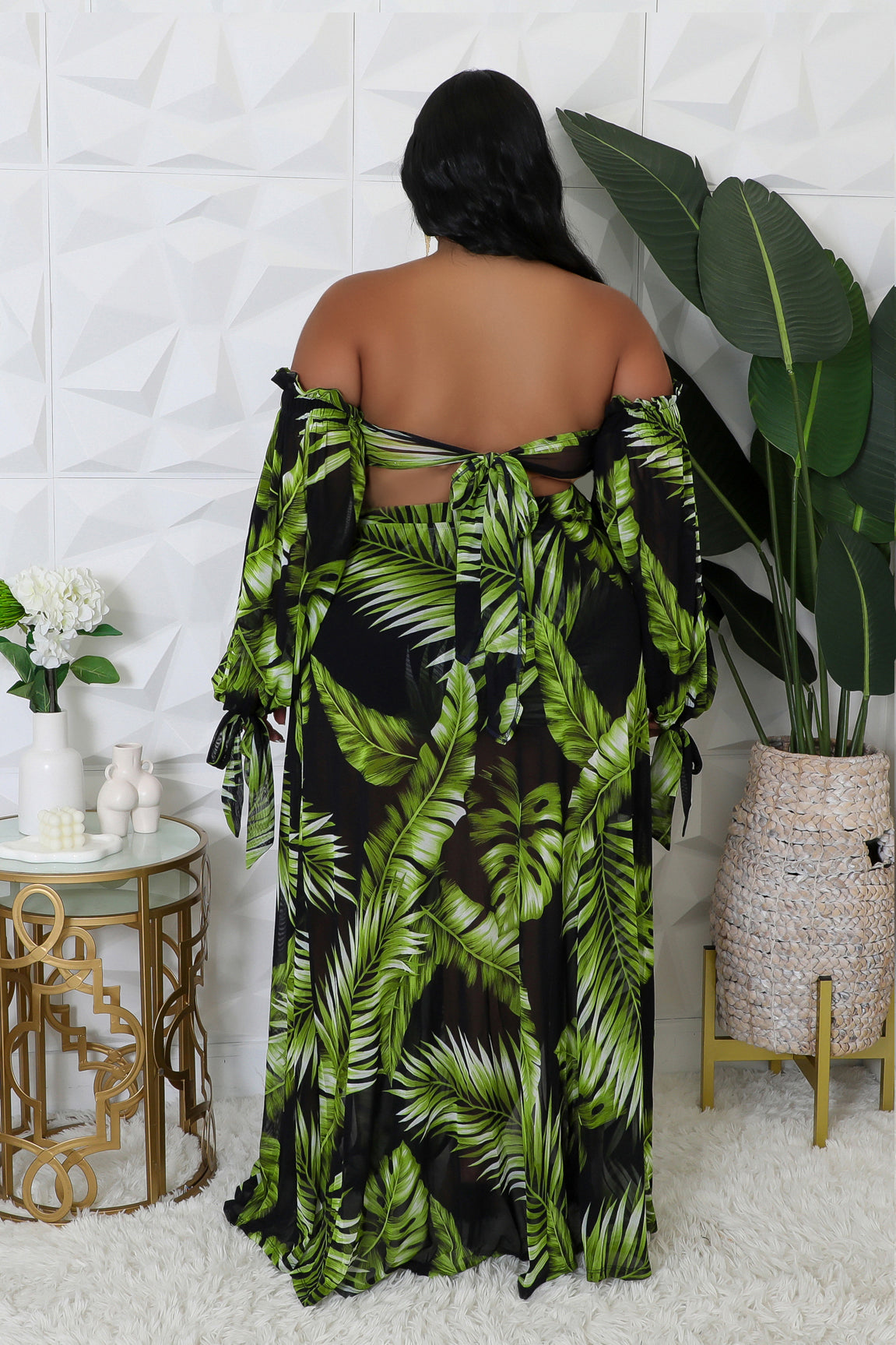 3pc Tropical Palms Swim Set