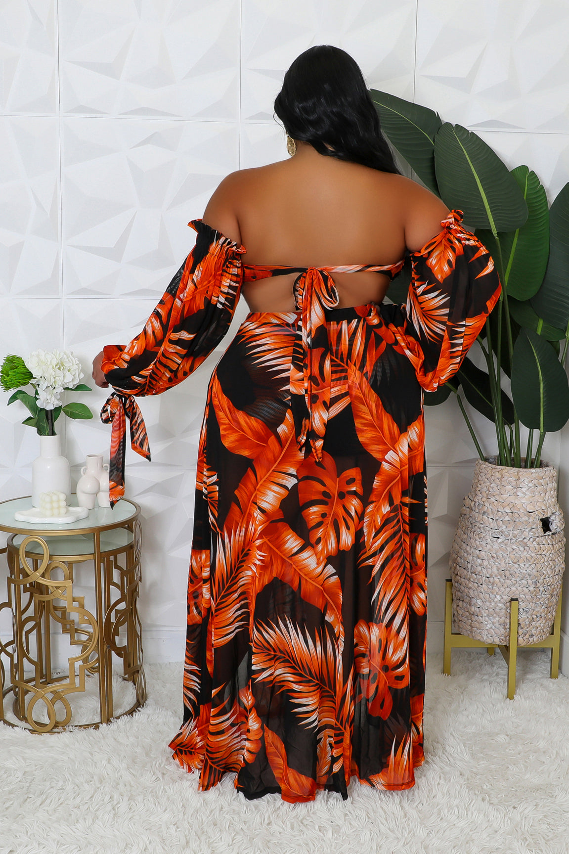 3pc Tropical Palms Swim Set