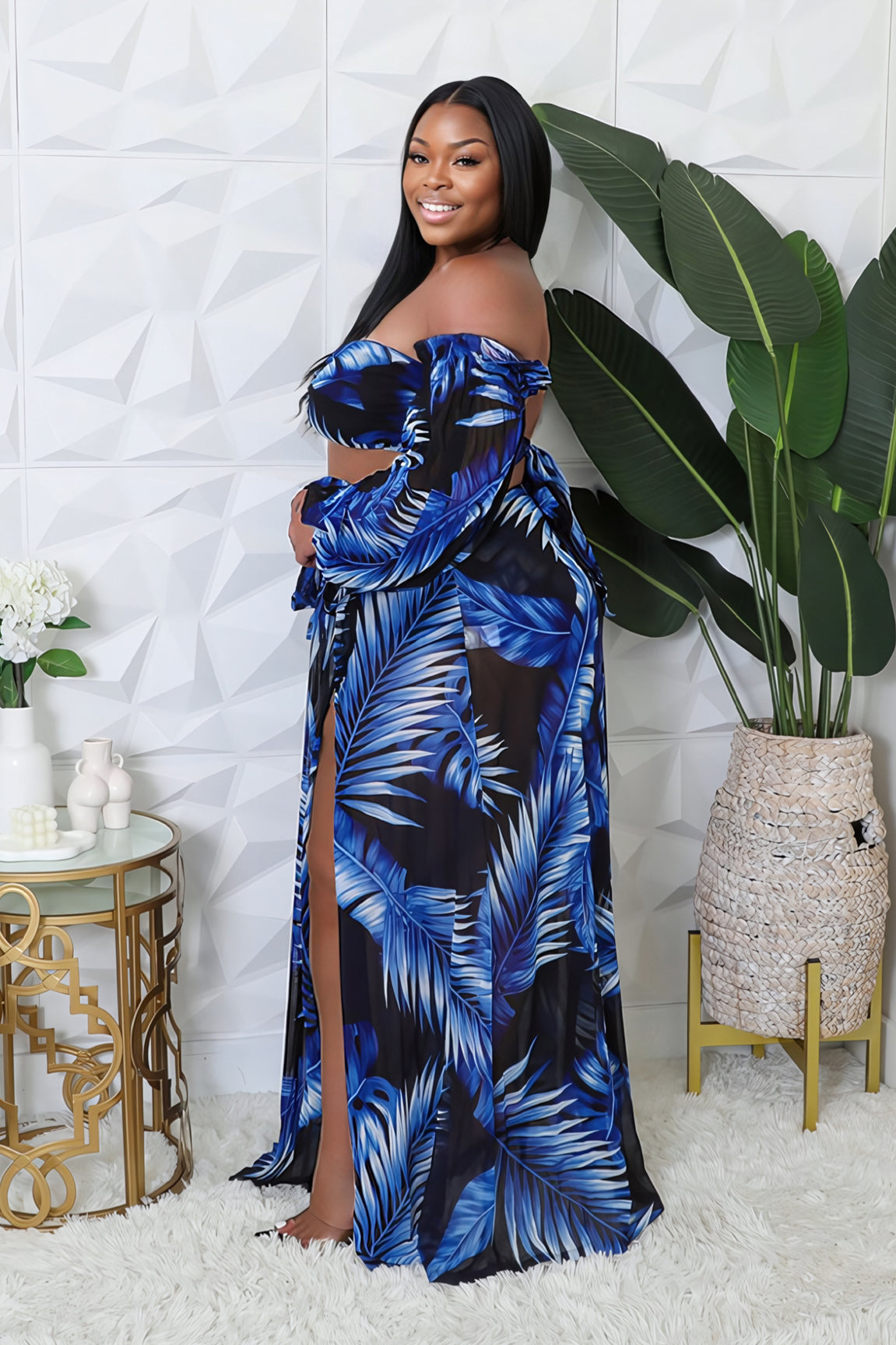 3pc Tropical Palms Swim Set