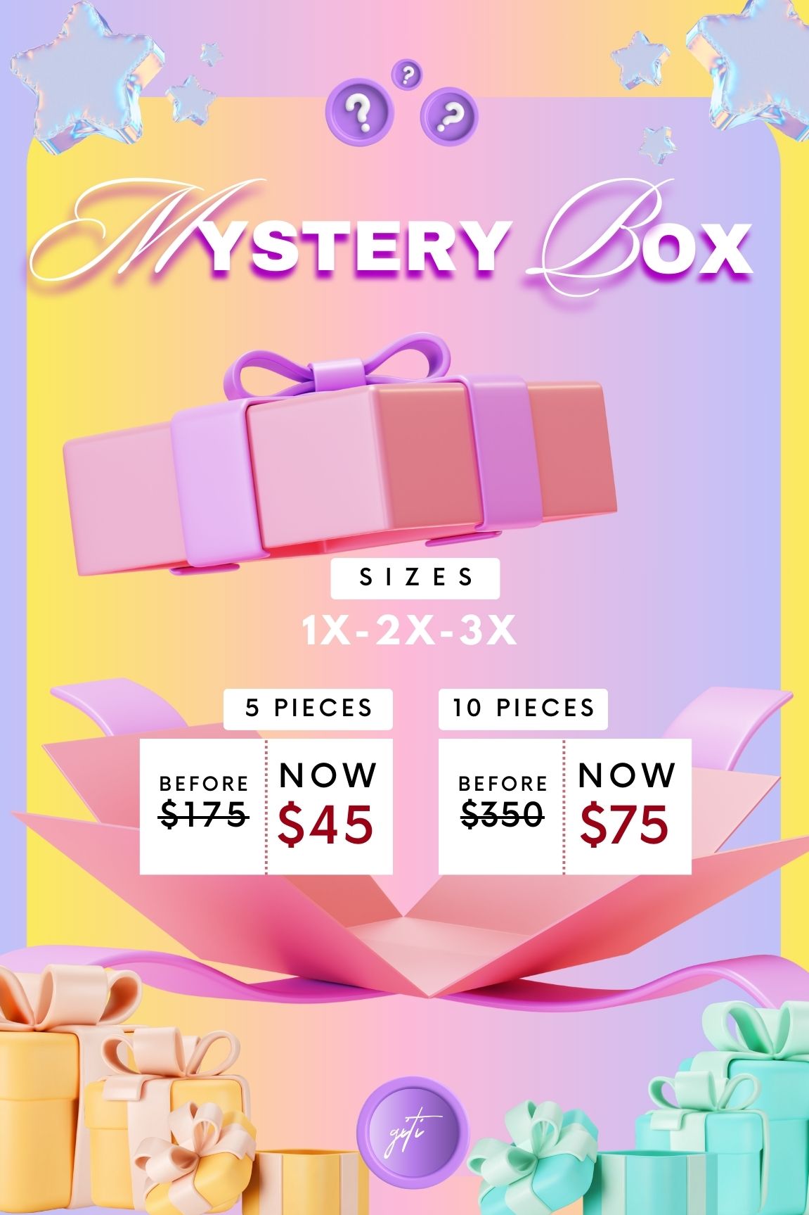 Mystery Box (1X-2X-3X)