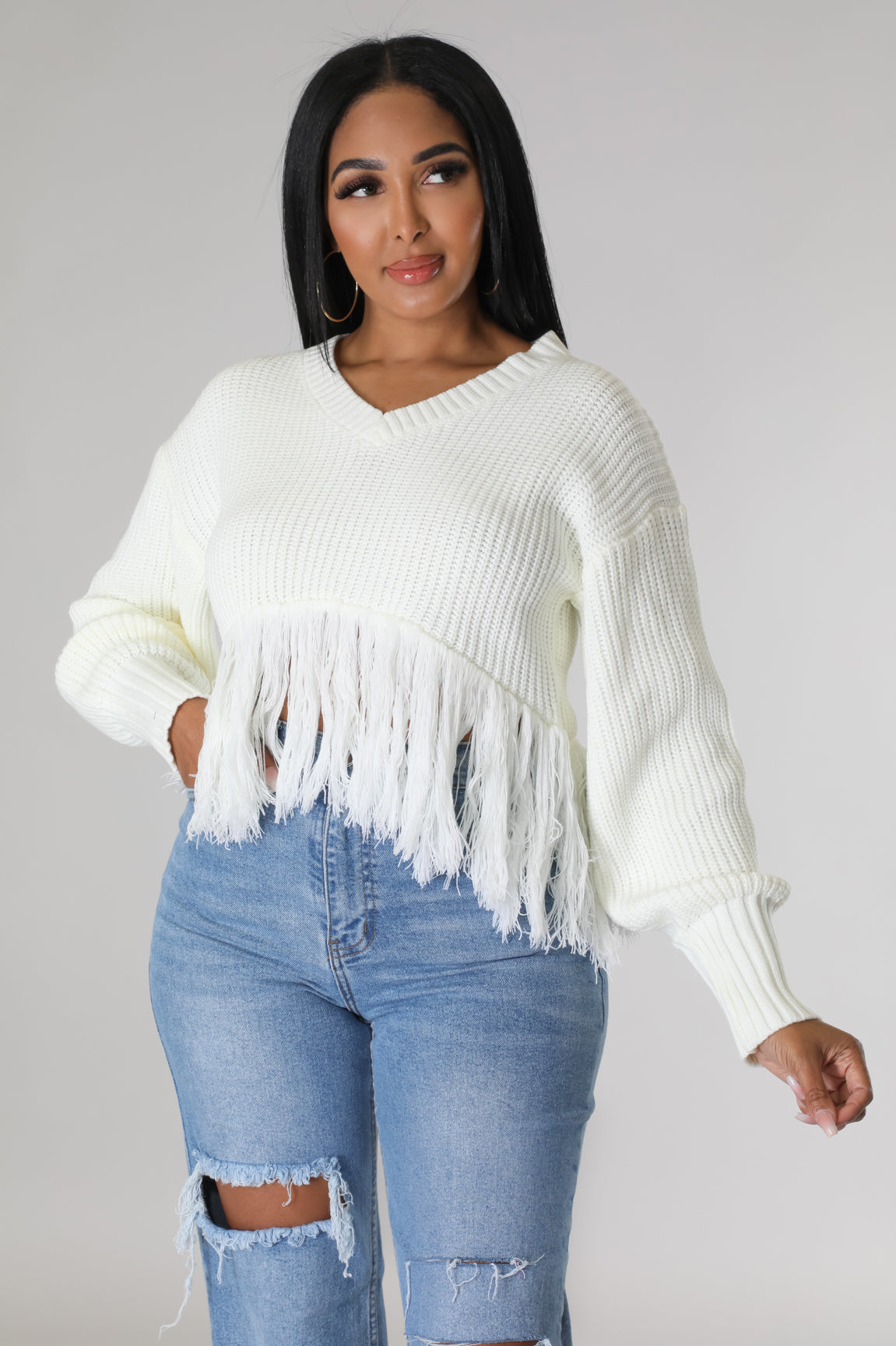 Fringe For Fall Sweater