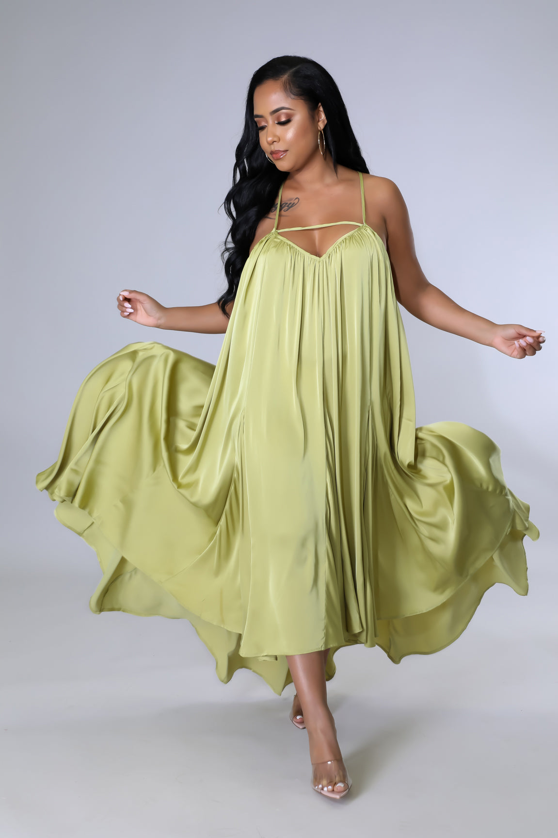 Satin Baby Dress