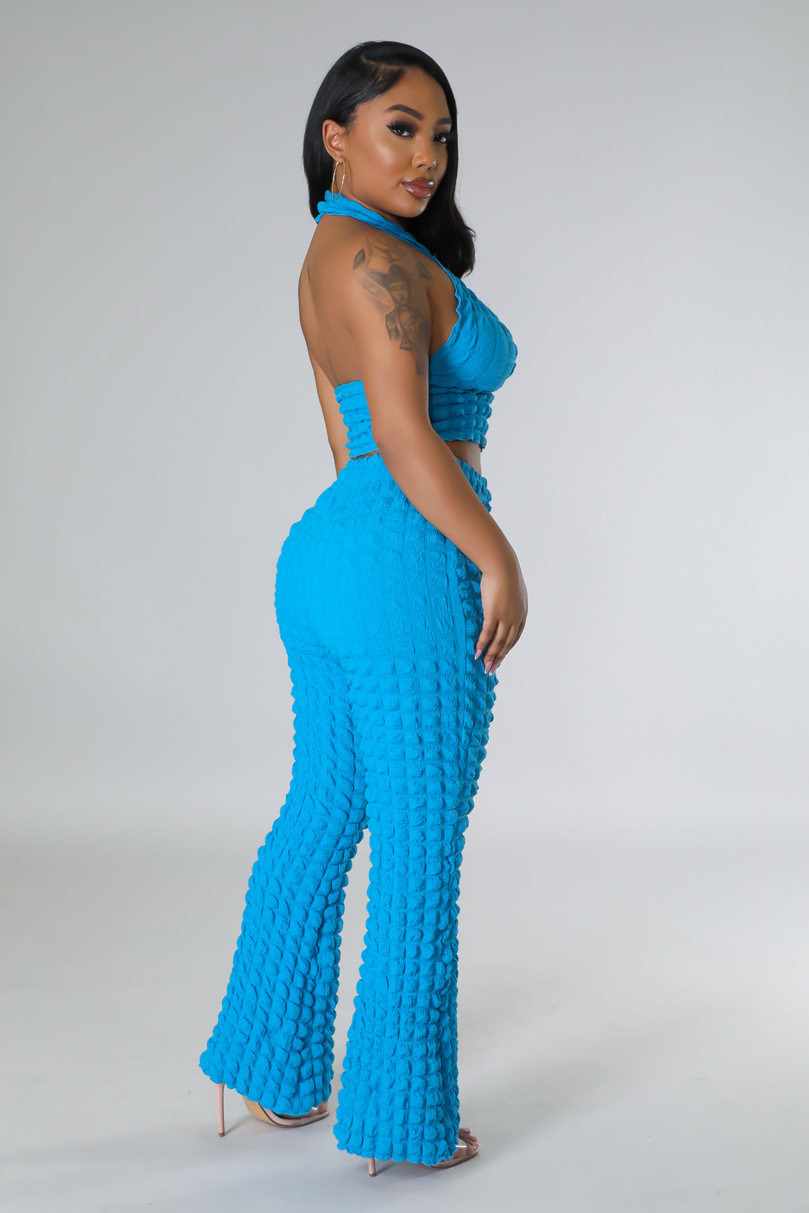 Bubbly Effects Pant Set