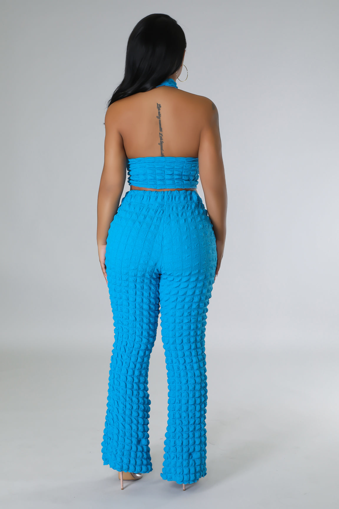 Bubbly Effects Pant Set