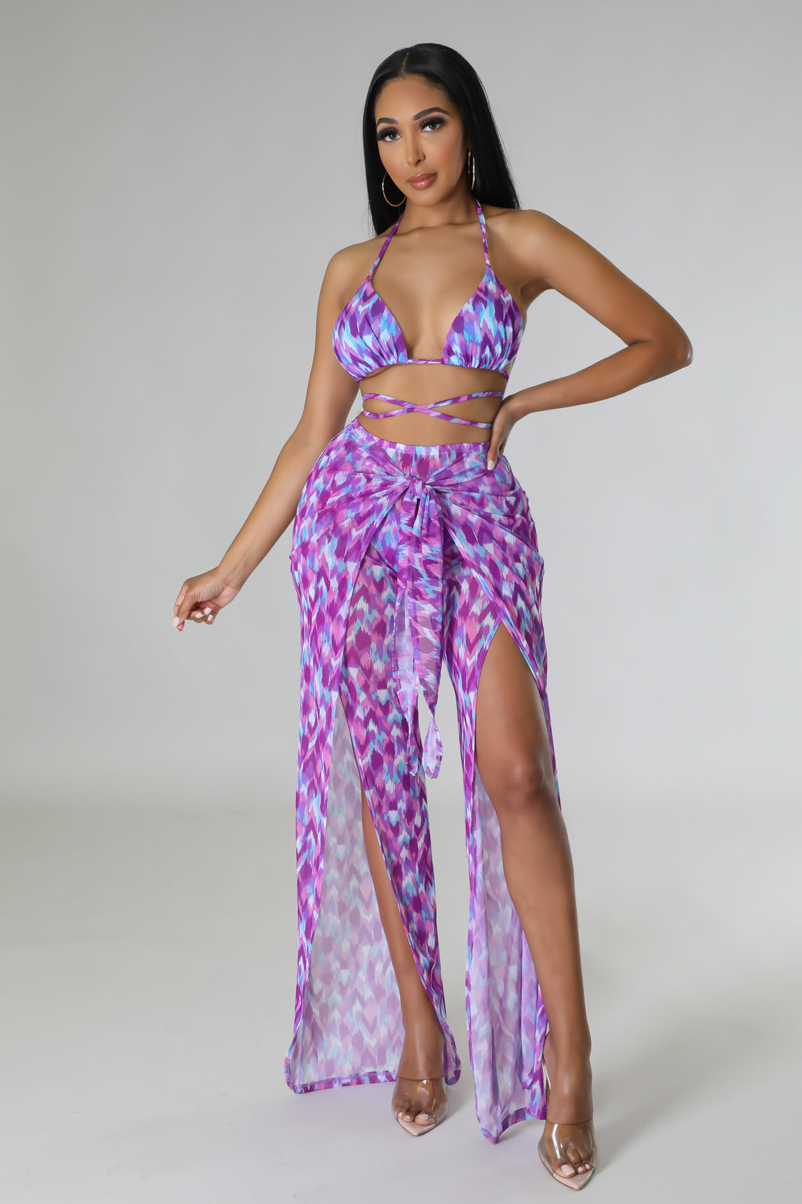 3pc Effortless Hot Girl Swim Set