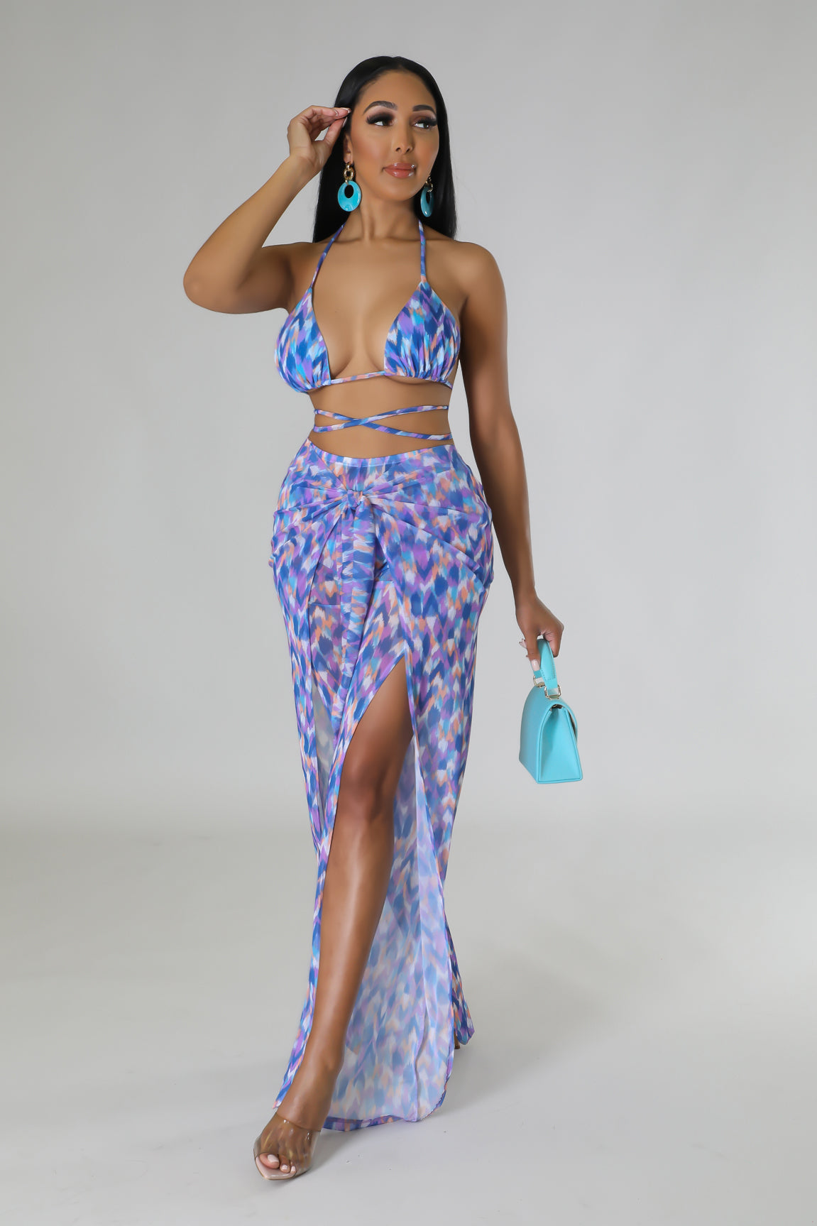 3pc Effortless Hot Girl Swim Set