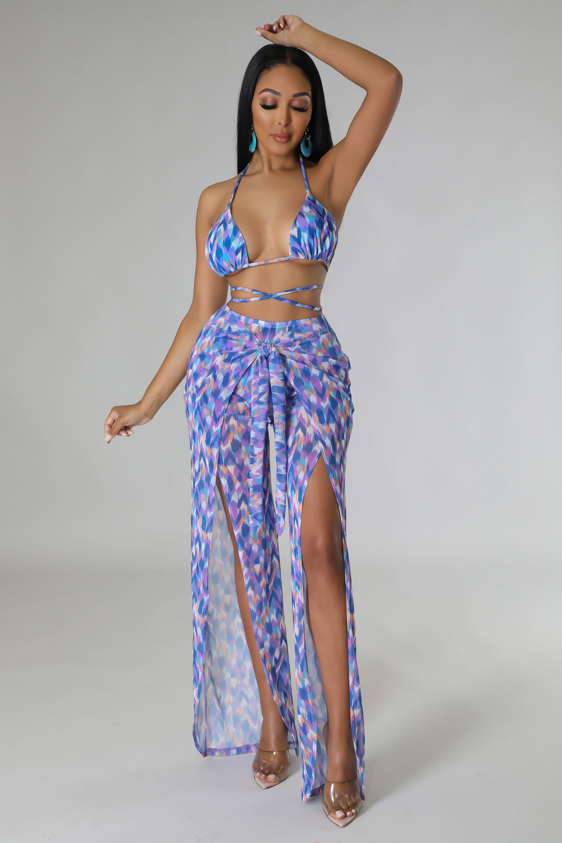 3pc Effortless Hot Girl Swim Set