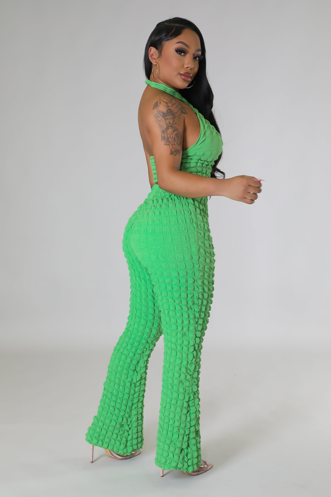 Bubbly Effects Pant Set