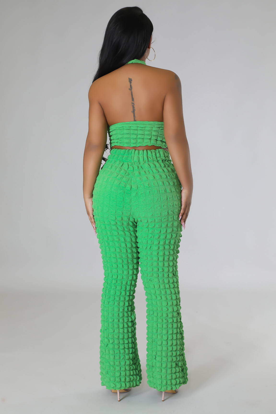 Bubbly Effects Pant Set