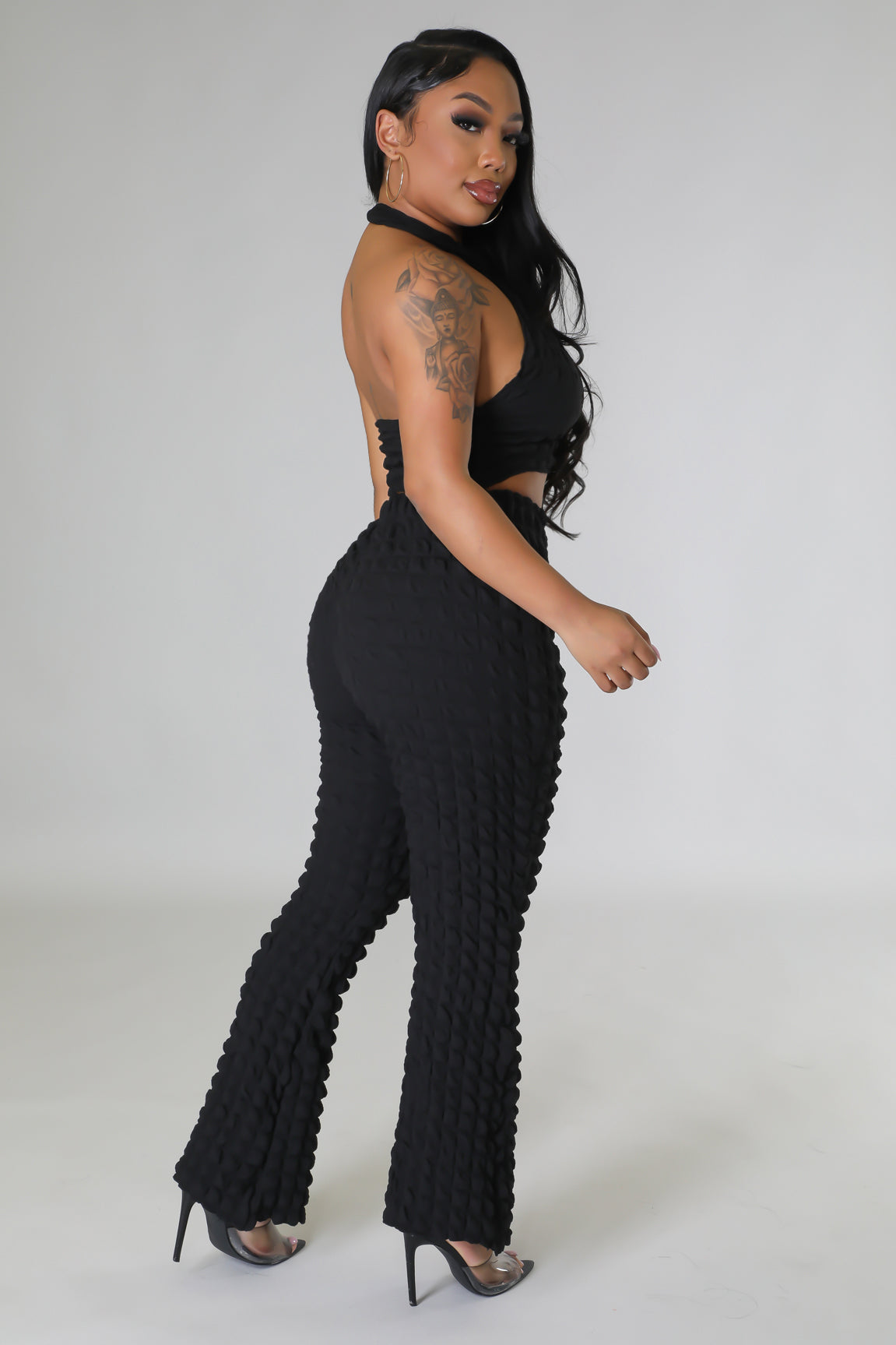 Bubbly Effects Pant Set