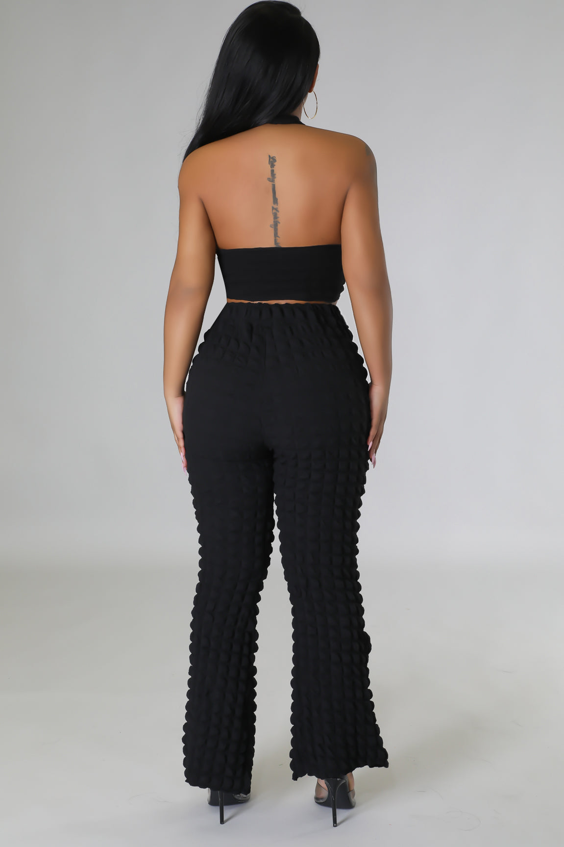 Bubbly Effects Pant Set