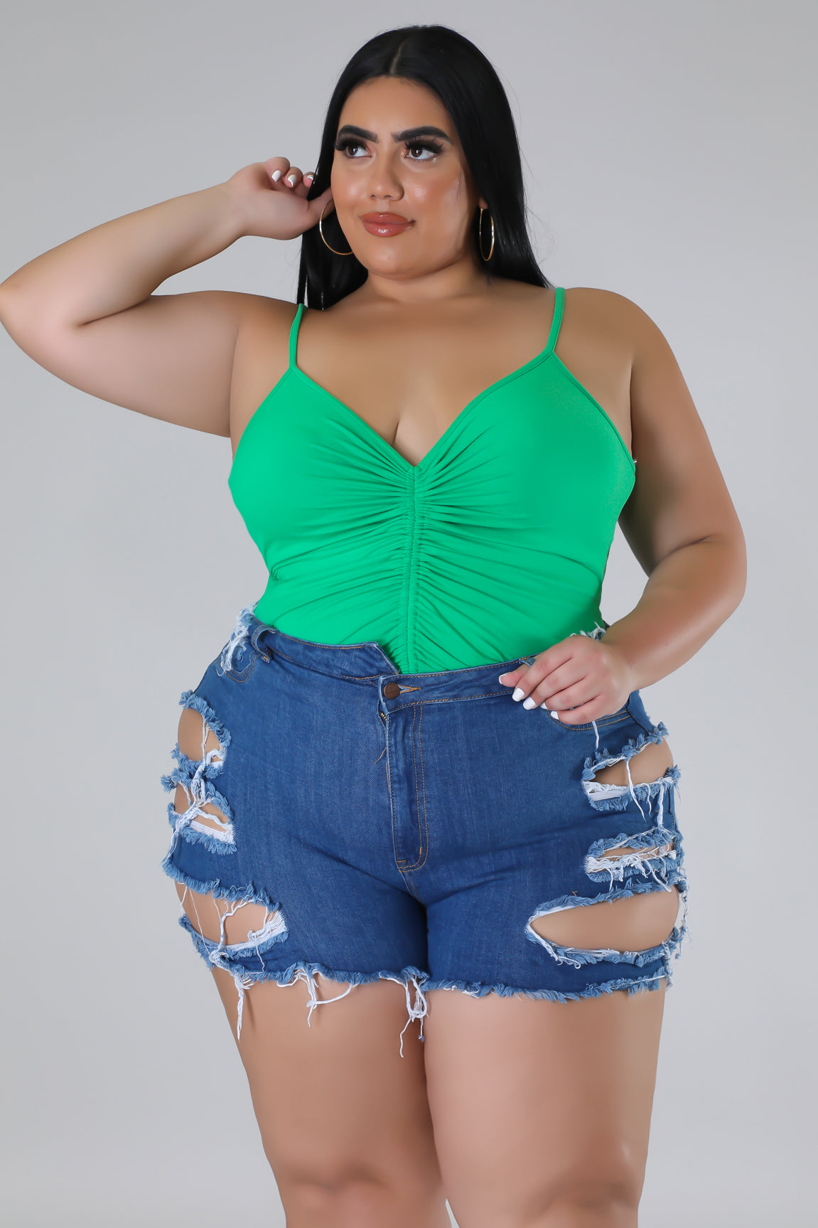 Everything In Place Denim Shorts