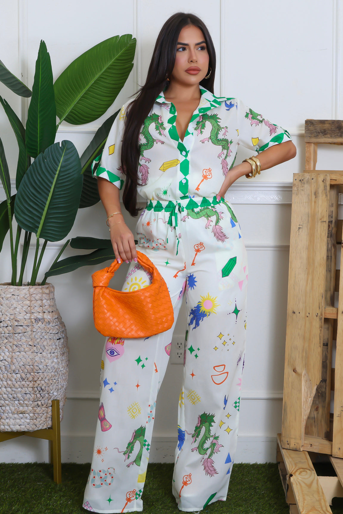 Garden Mosaic Pant Set