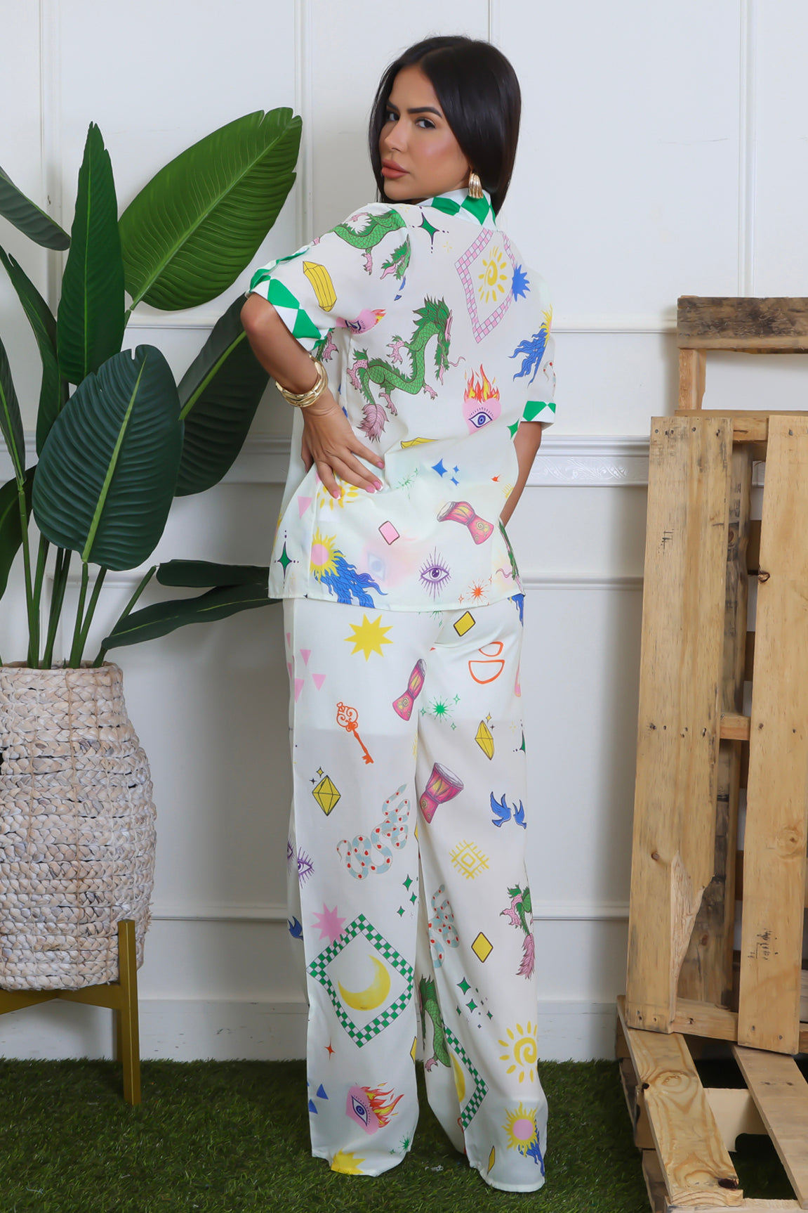 Garden Mosaic Pant Set