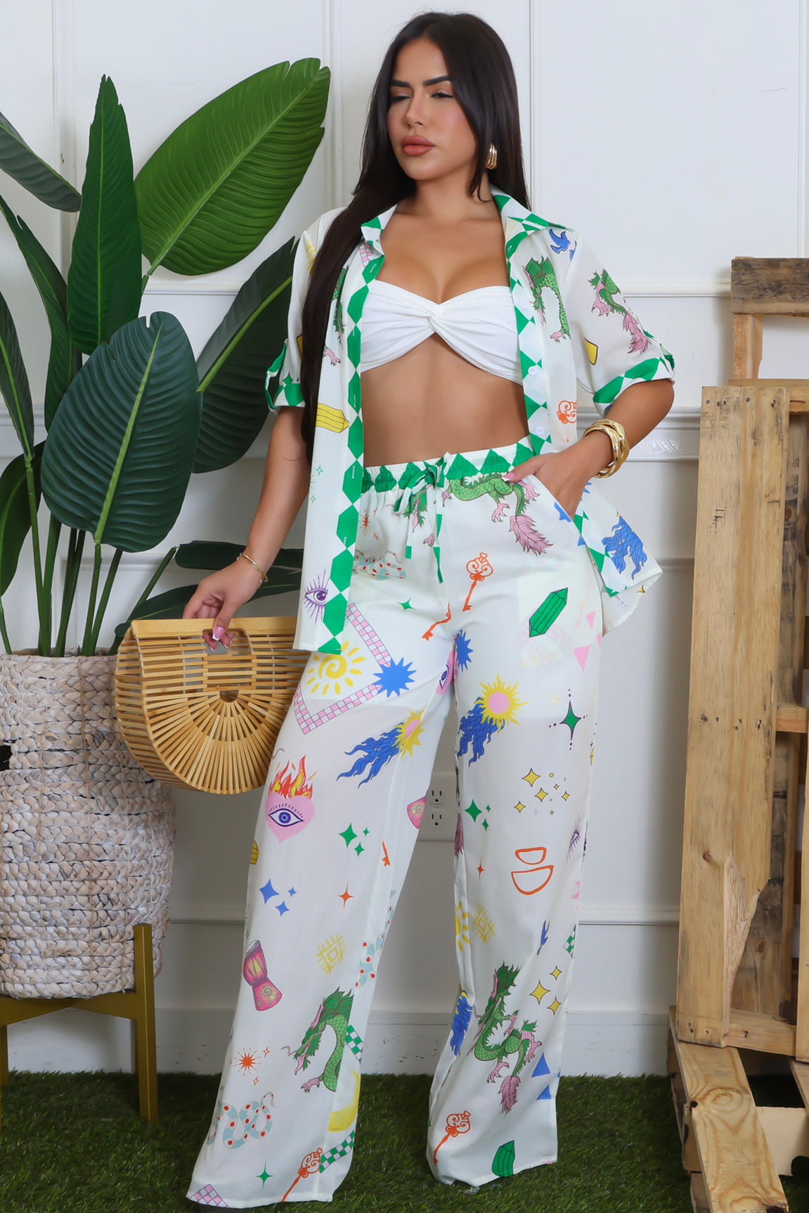 Garden Mosaic Pant Set