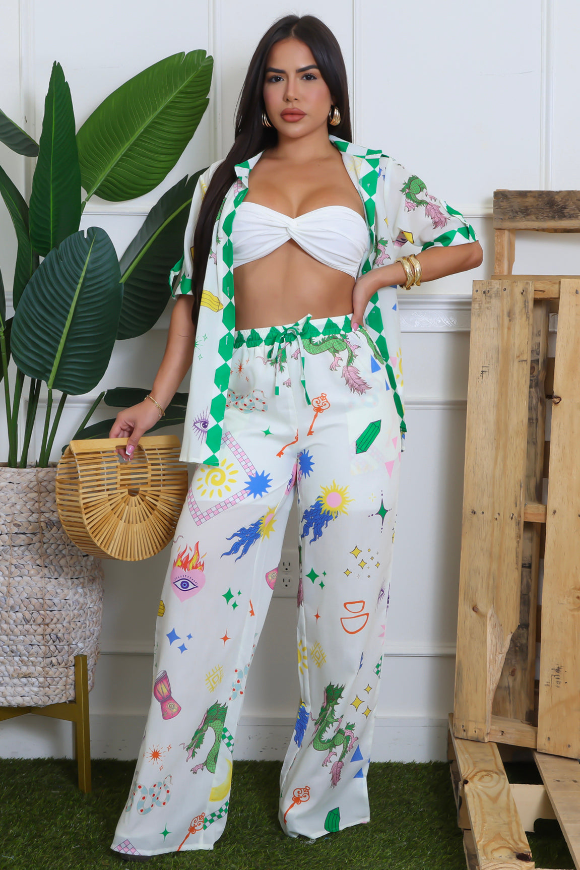 Garden Mosaic Pant Set