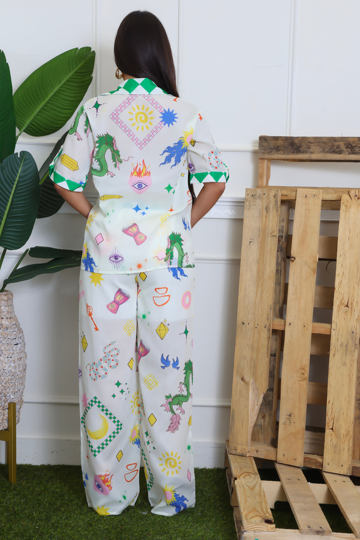 Garden Mosaic Pant Set