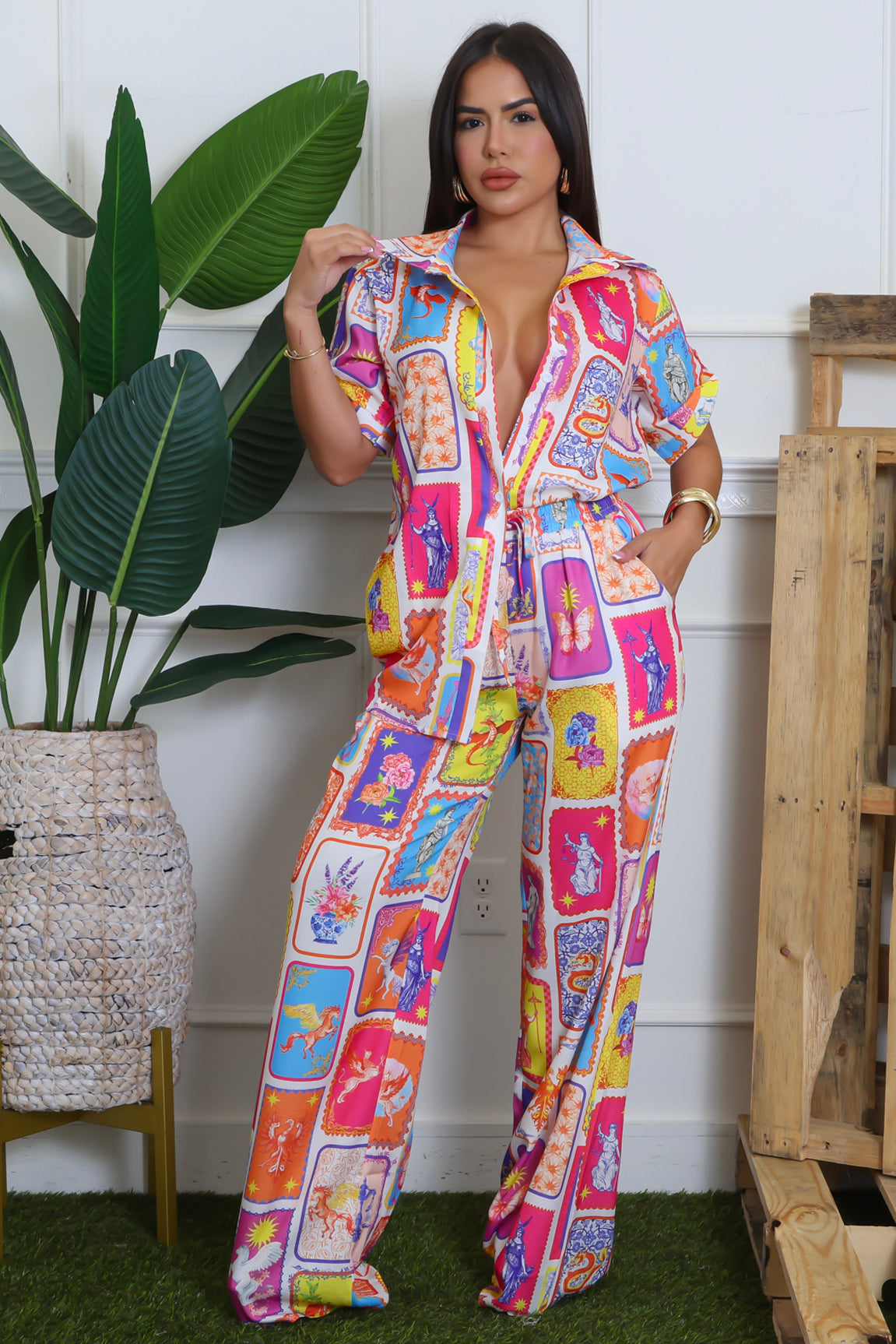 Sunset Canvas Pant Set