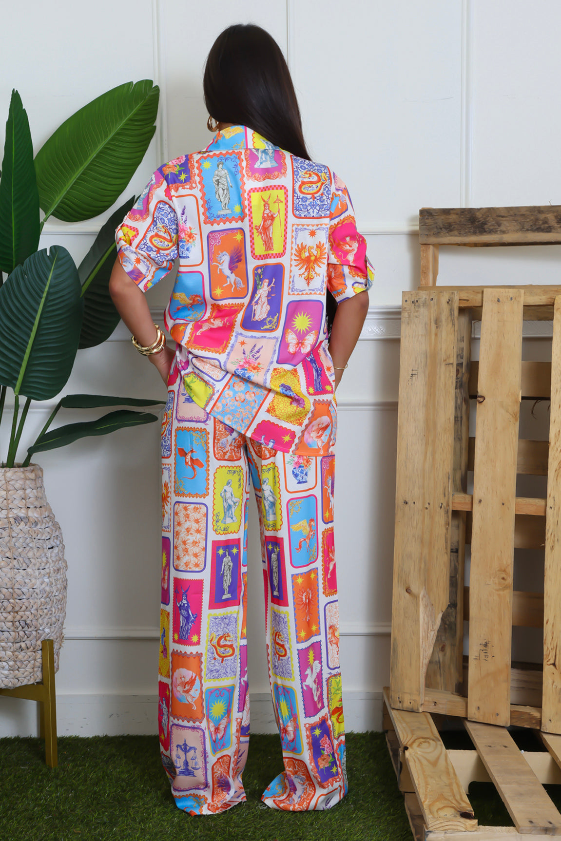 Sunset Canvas Pant Set