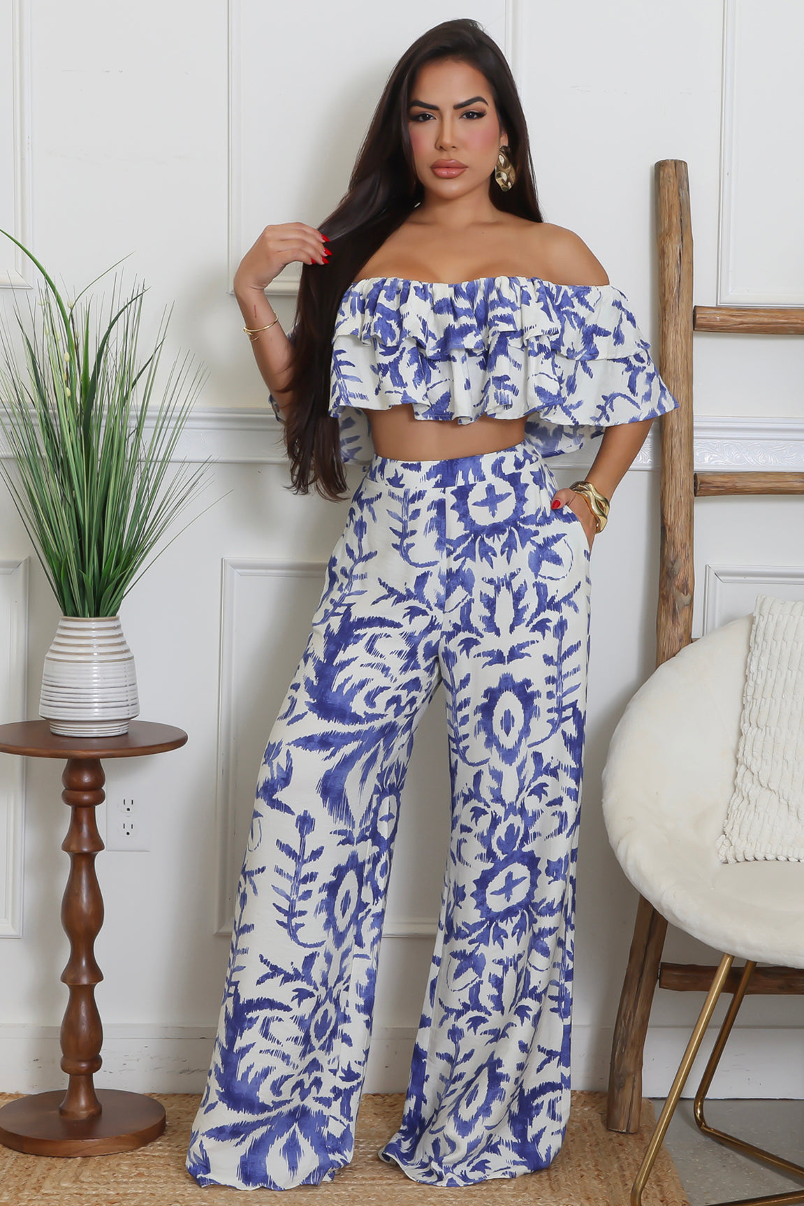 Romance Cascade Pant Set