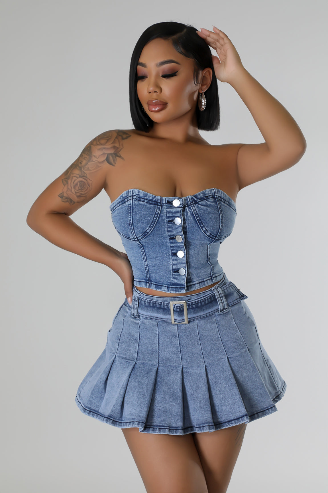 Jean Genie Skirt Set