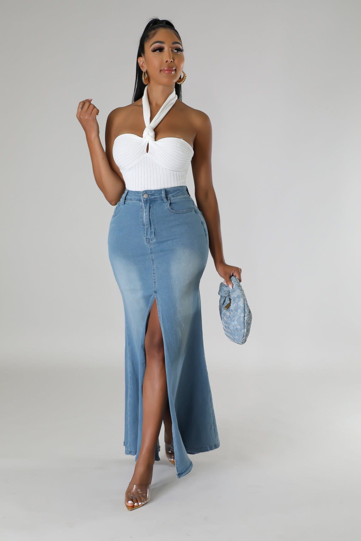 Dream Catchin’ Denim Skirt