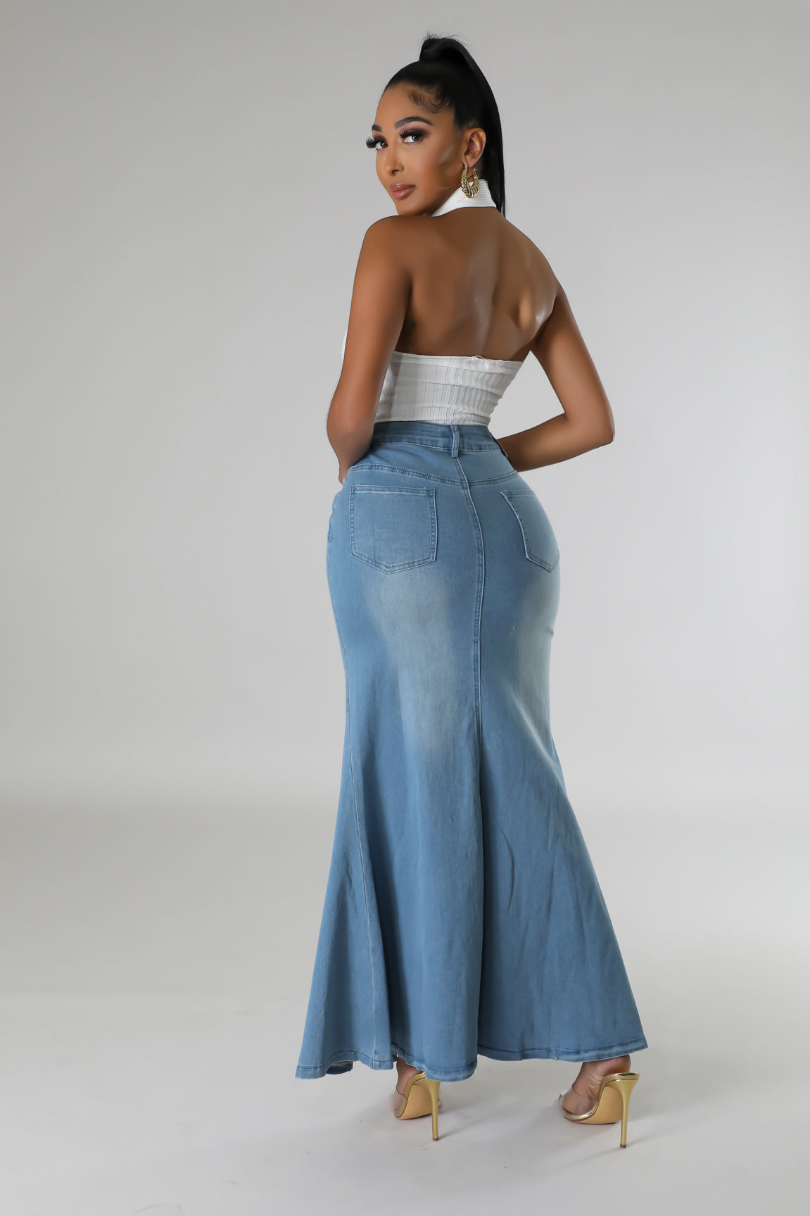 Dream Catchin’ Denim Skirt