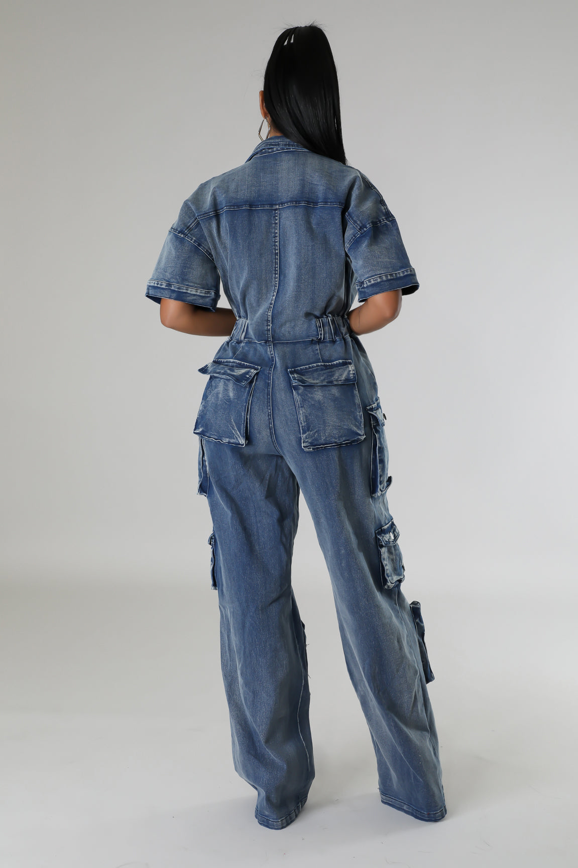 Aubree Denim Jumpsuit