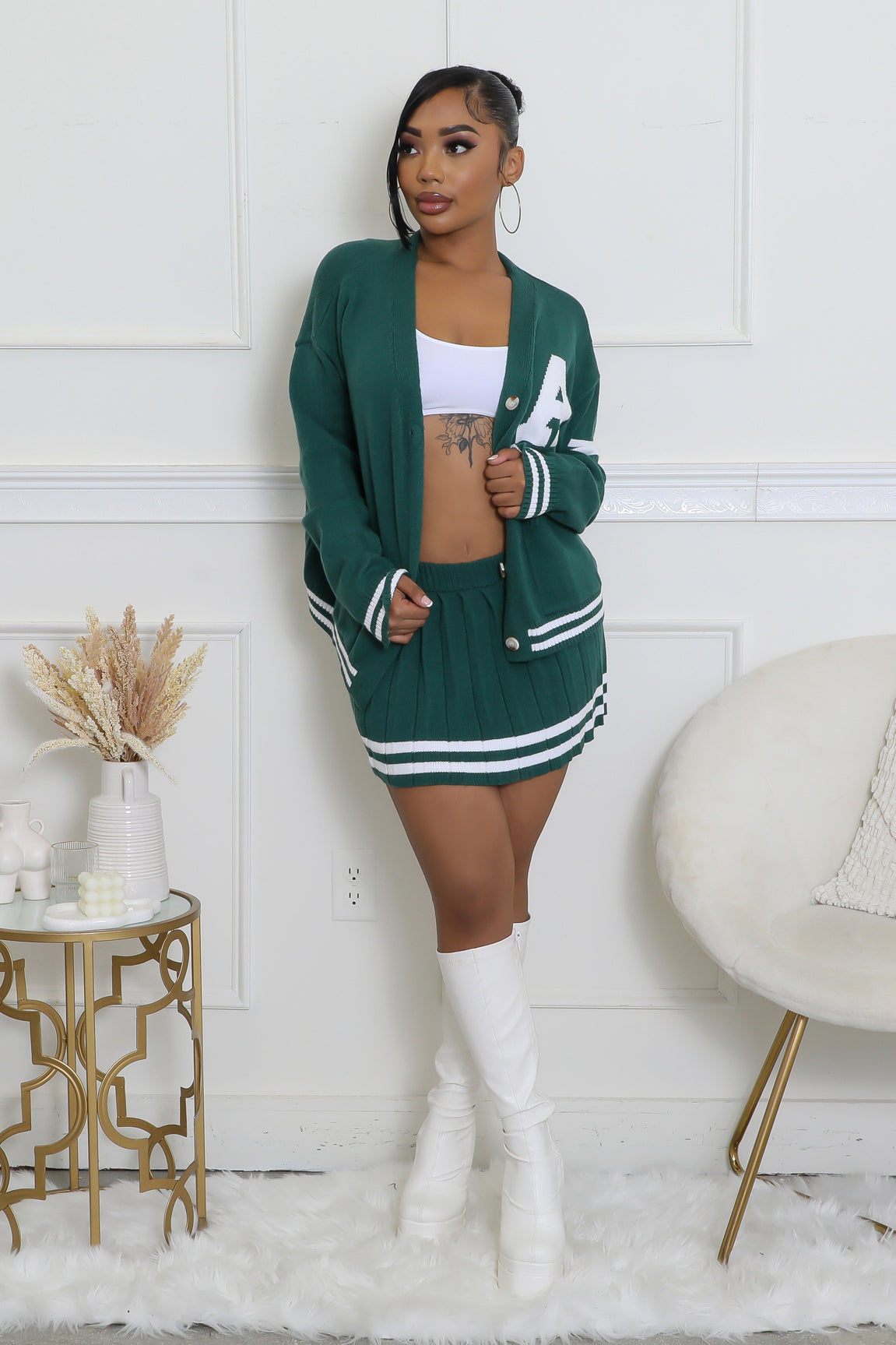 Take The Plunge Skirt Set
