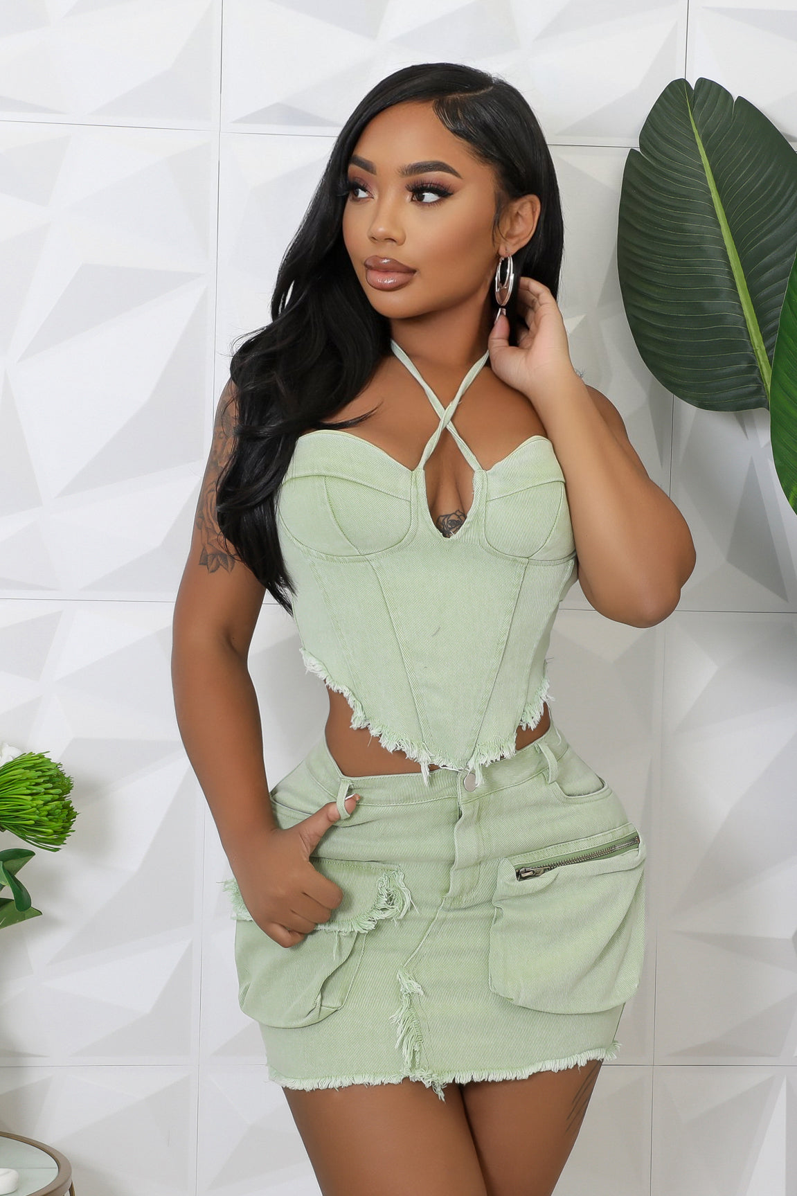 Petite Crossroads Skirt Set