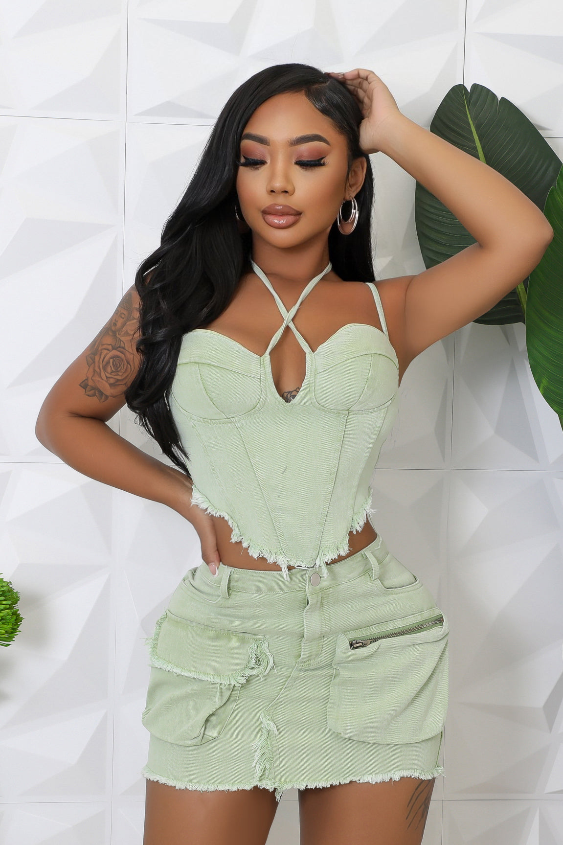 Petite Crossroads Skirt Set