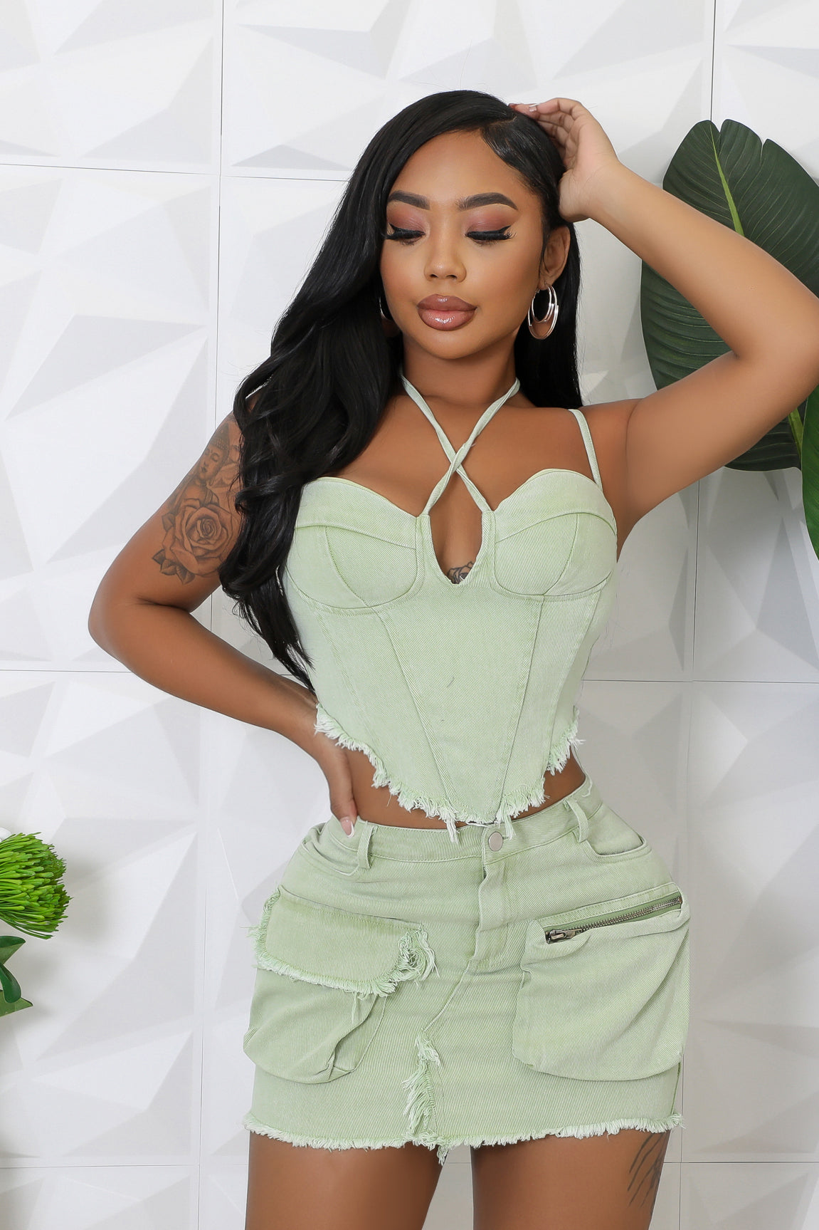 Petite Crossroads Skirt Set
