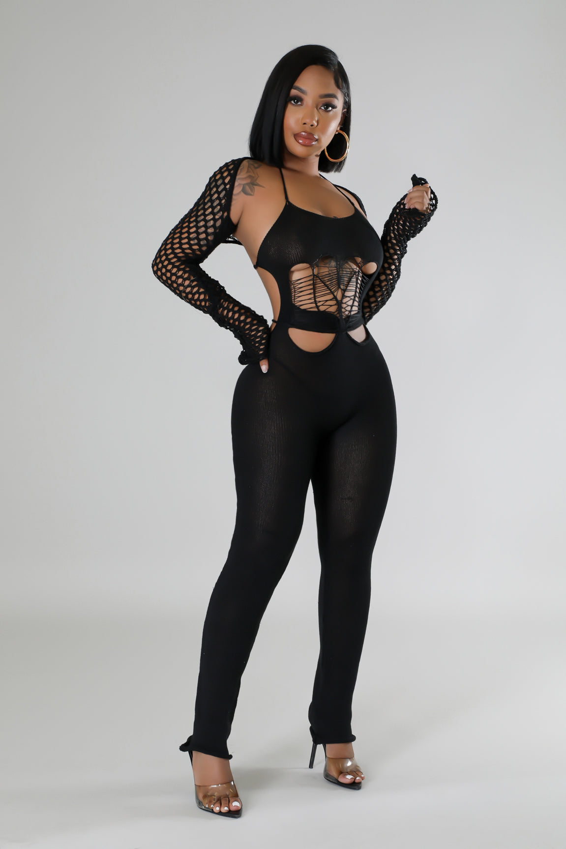 2pc Midnight Muse Jumpsuit Set