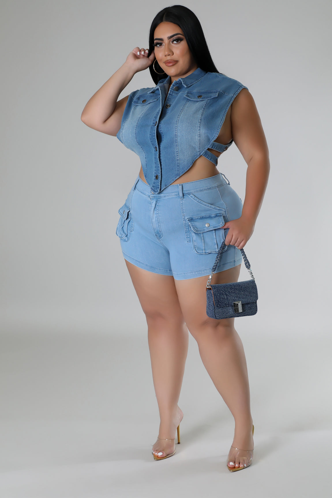 Denim Drift Shorts