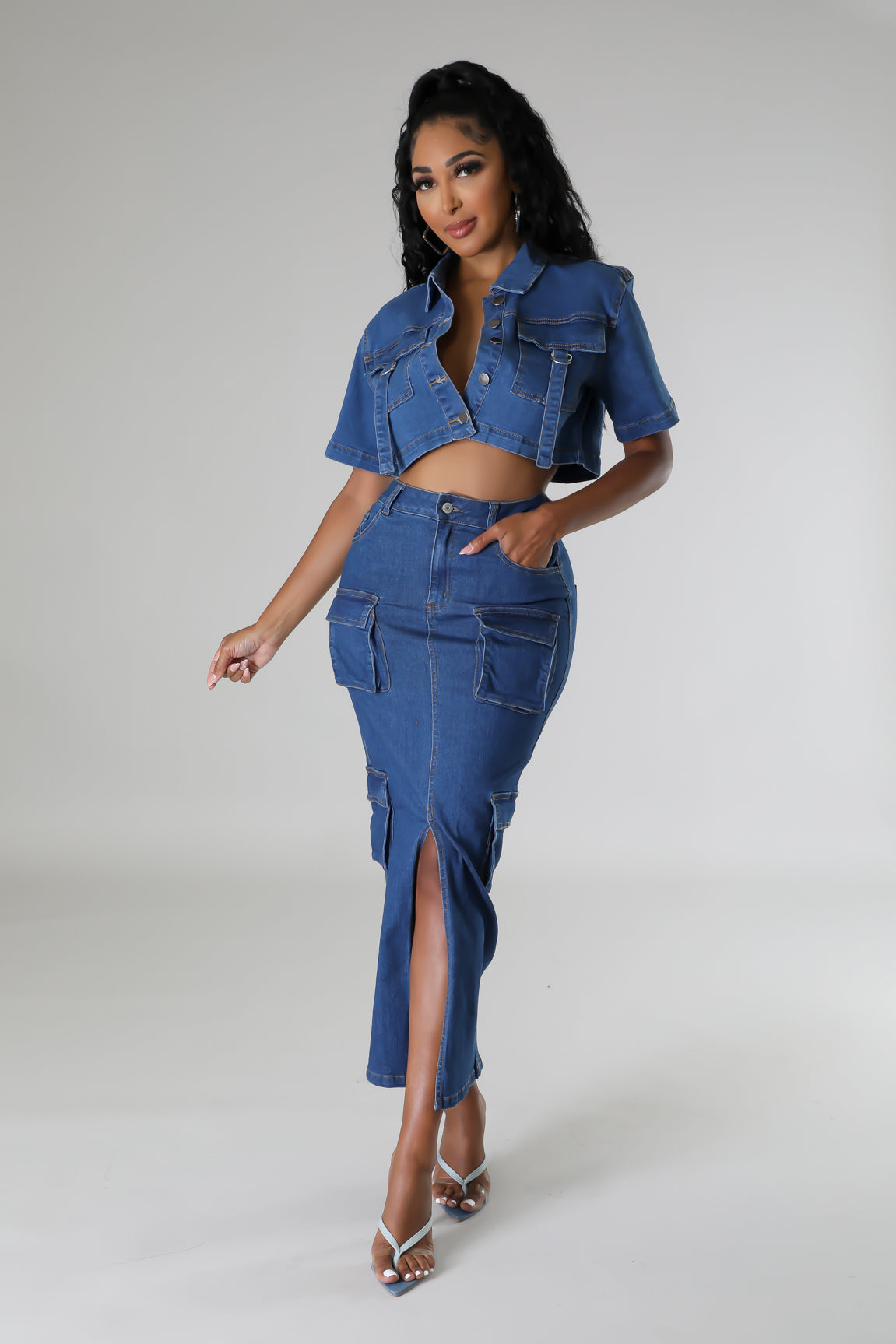 Brynn Denim Skirt – GitiOnline