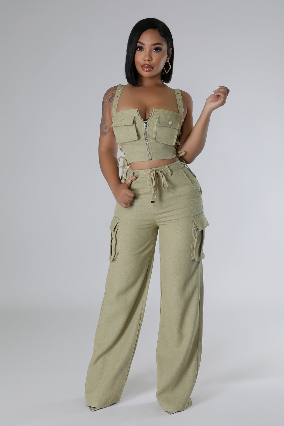 Chic Coordinated Pant Set