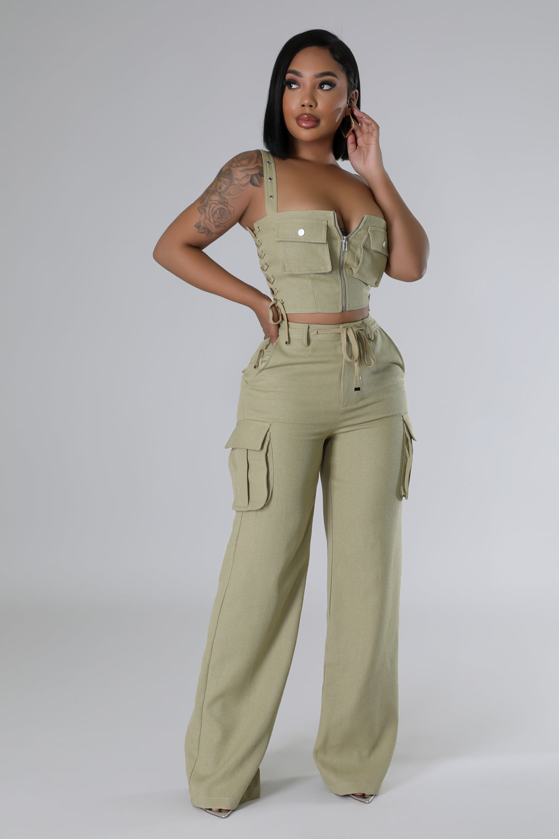 Chic Coordinated Pant Set