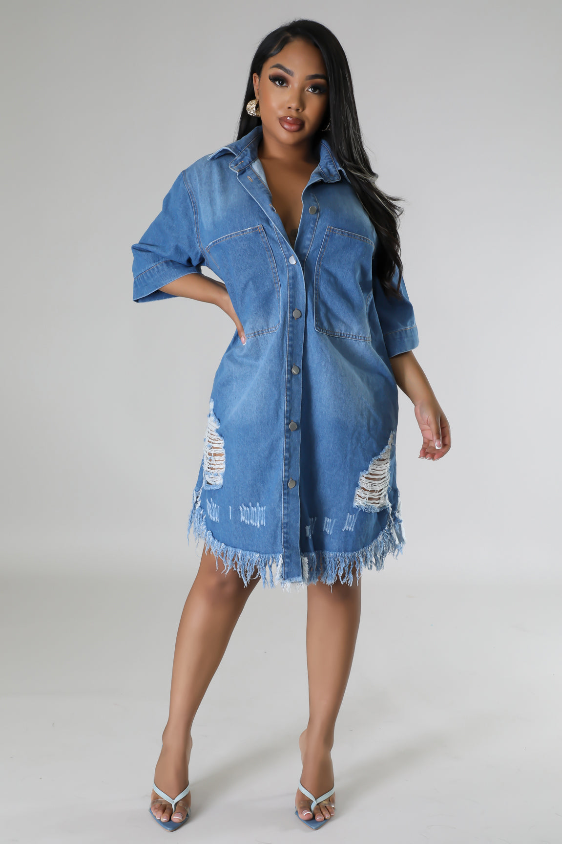 Baddie Drip Denim Dress