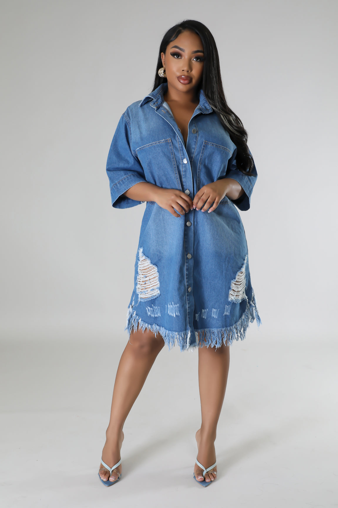 Baddie Drip Denim Dress