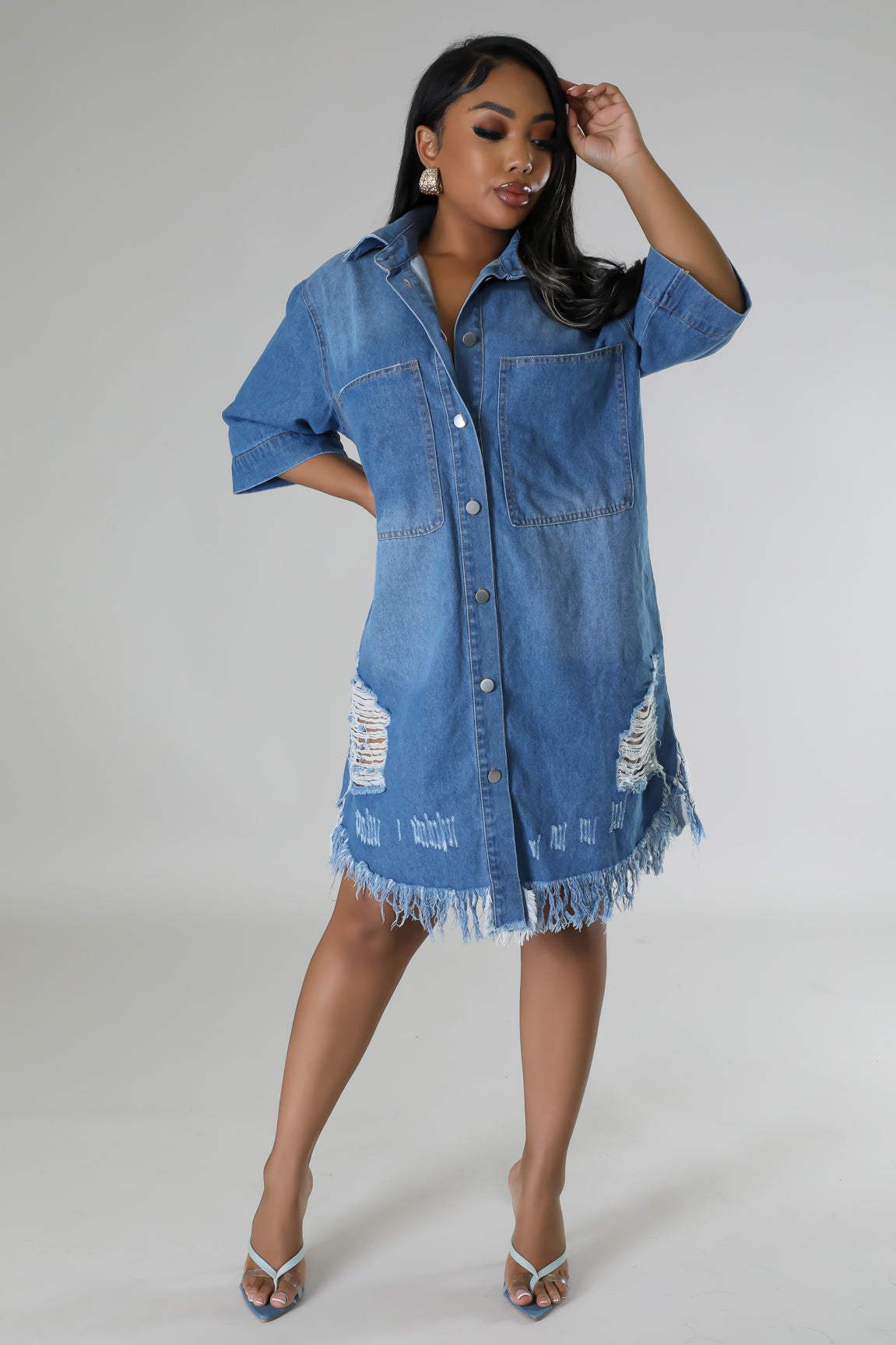 Baddie Drip Denim Dress