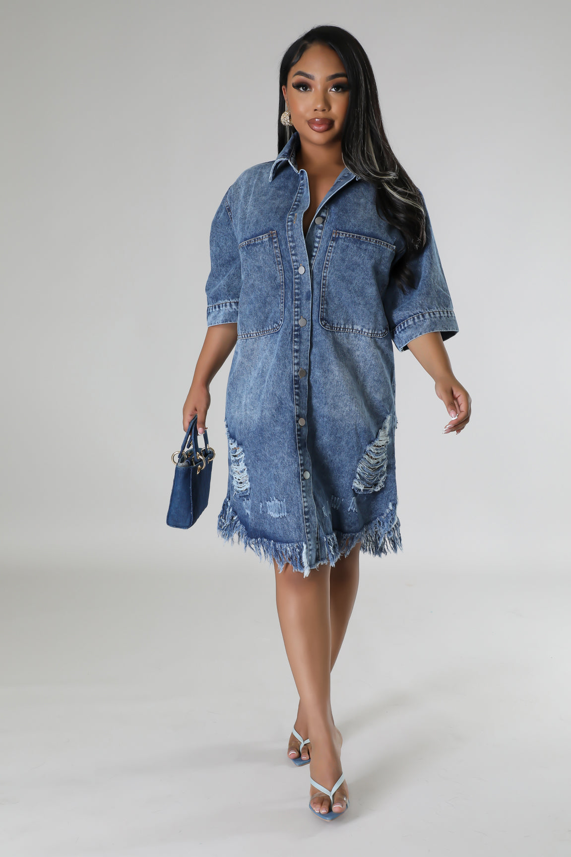 Baddie Drip Denim Dress