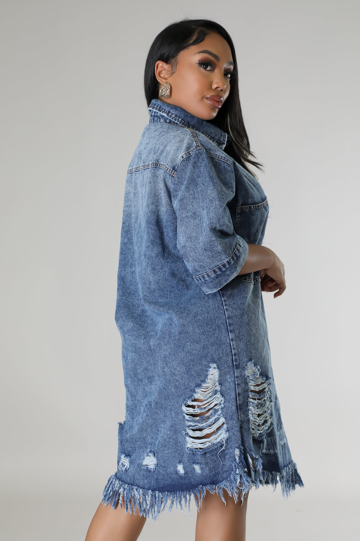 Baddie Drip Denim Dress