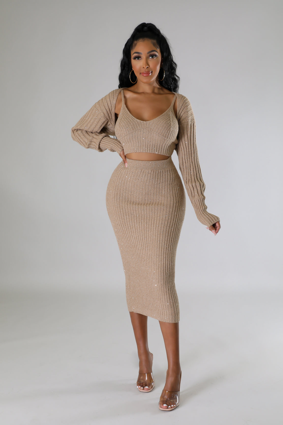 3pc On The Go Skirt Set