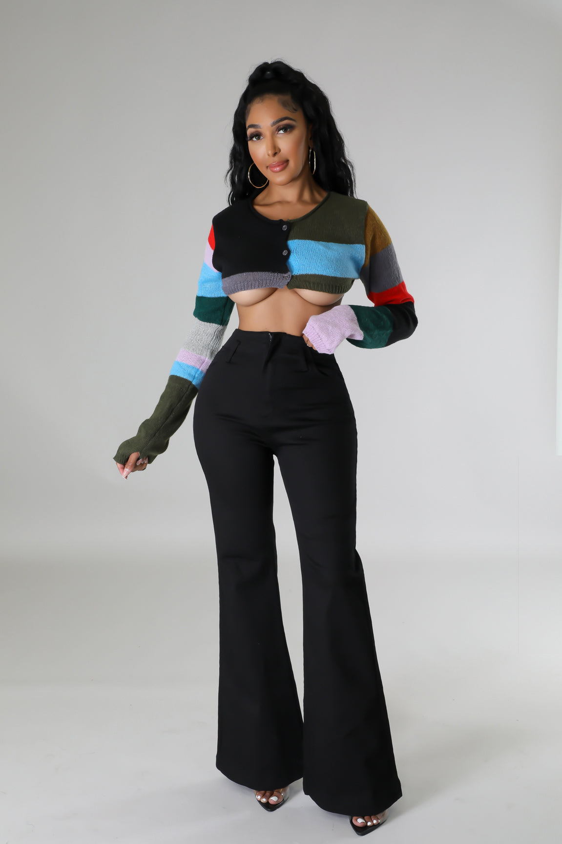 Elaina Babe Cropped Cardigan