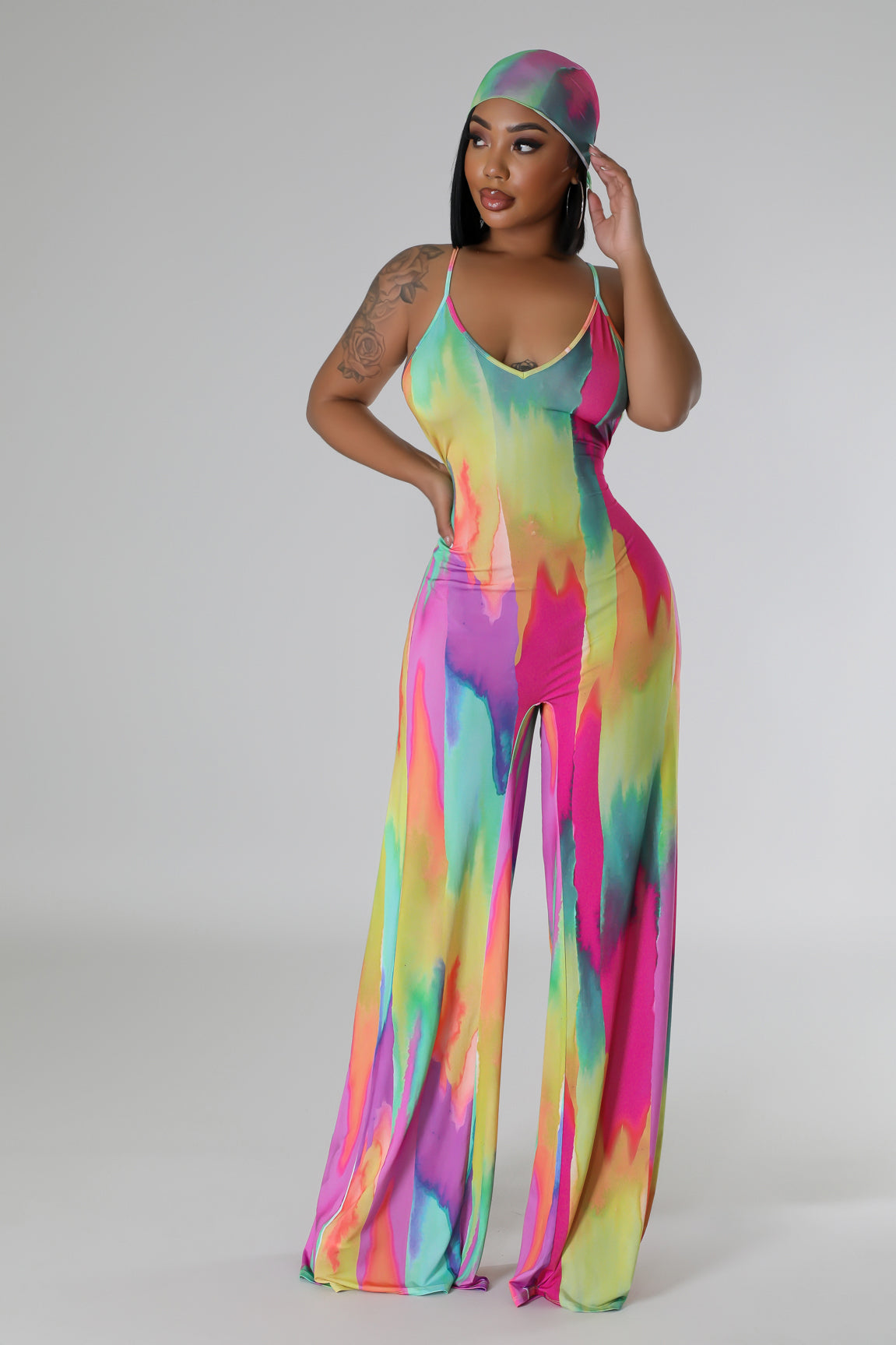 2pc Surreal Sweetheart Jumpsuit