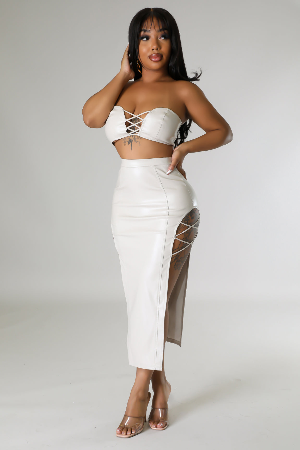 Baddie Mode Skirt Set