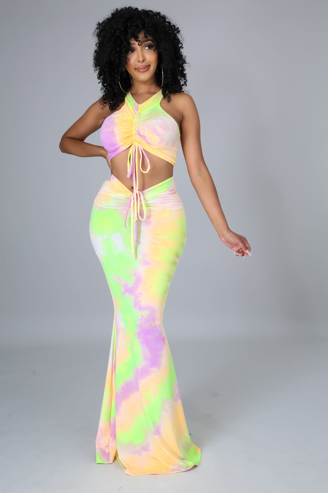 Kisses In Colors Skirt Set